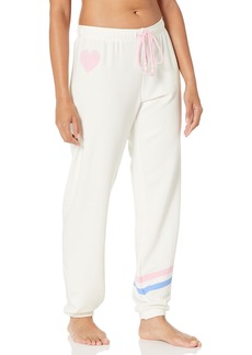 PJ Salvage Women's Loungewear Peace and Love Banded Pant  S