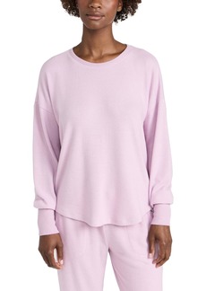 PJ Salvage Women's Loungewear Peachy in Color Long Sleeve Top  L
