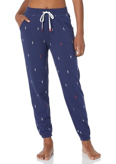 PJ Salvage womens Loungewear Rad White & Blue Banded Pant Pajama Bottom   US