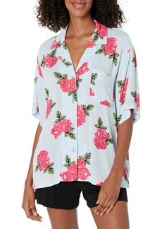 PJ Salvage Women's Loungewear Rose in The USA Short Sleeve T-Shirt  L