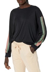 PJ Salvage Women's Loungewear Sister Satin Long Sleeve Top  XS