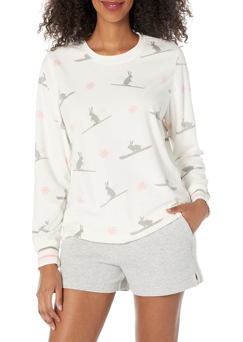 PJ Salvage Women's Loungewear Snow Bunny Long Sleeve Top  L