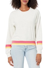 PJ Salvage Women's Loungewear Sporty Stripe Long Sleeve Top  XL
