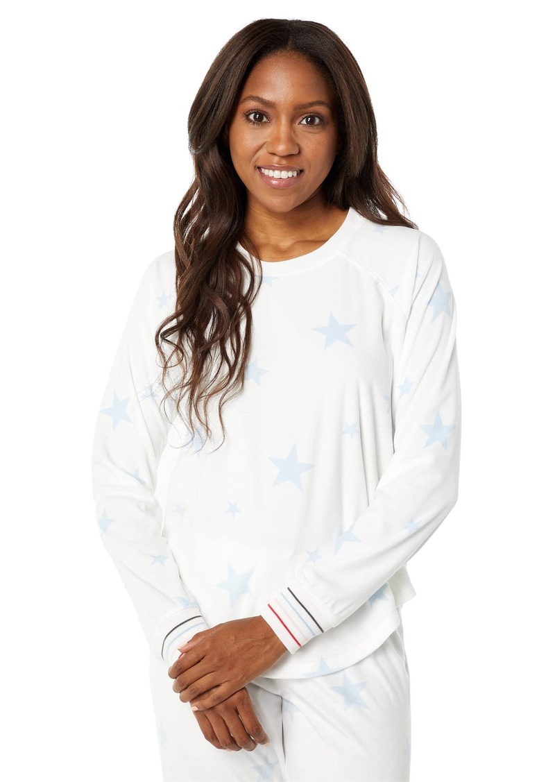 PJ Salvage Women's Loungewear Starry Sky Long Sleeve Top  L