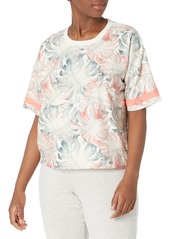 PJ Salvage womens Loungewear Tropic Like Its Hot Short Sleeve T-shirt Pajama Top   US