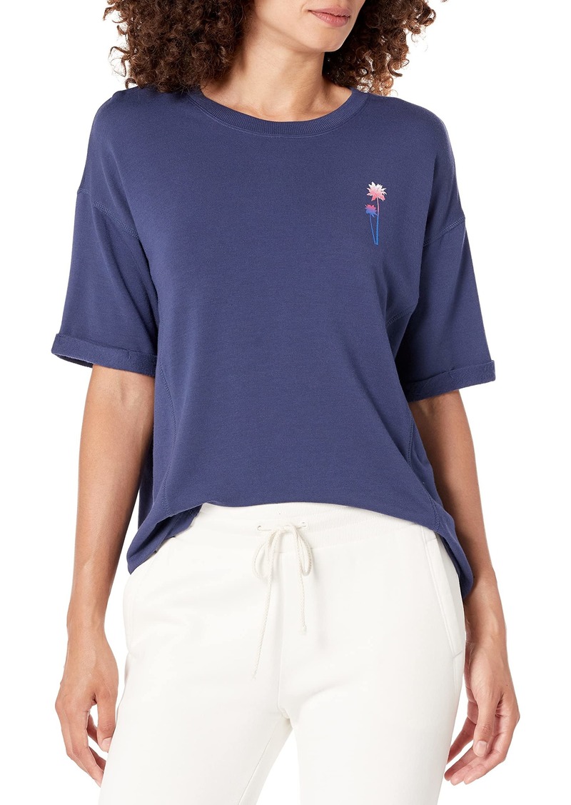 PJ Salvage womens Loungewear Tropic Love Short Sleeve T-shirt Pajama Top   US
