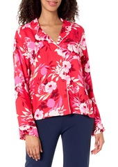 PJ Salvage Women's Loungewear Watercolor Bloom Long Sleeve Top  L