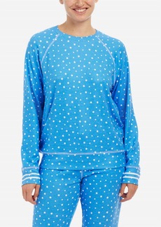 PJ Salvage Star Long Sleeve Top In Tranquil Blue