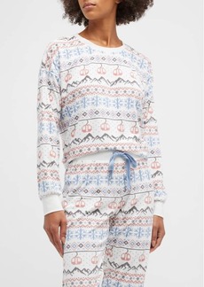 PJ Salvage Stay Lifted Printed Crewneck Sweatshirt