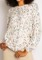 PJ Salvage Wild About You Long Sleeve Top In Oatmeal