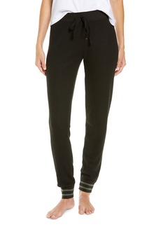 PJ Salvage Jam Cozy Items Waffle Knit Joggers in Black at Nordstrom