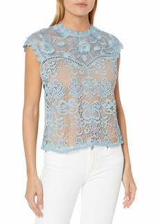 Plenty by Tracy Reese Women's Lace Combo Top  XS