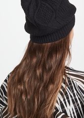 Plush Cable Knit Fleece Lined Beanie