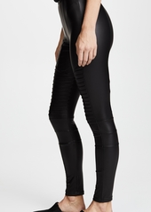 Plush Fleece Lined Liquid Moto Leggings