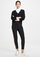 Plush Fleece Lined Tuxedo Track Pants