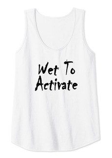 Plush Womens Wet To Activate - Great For Wet Tshirt Contests & Pranks Tank Top