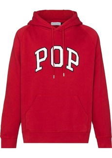 Pop Trading Company logo-embroidered hoodie