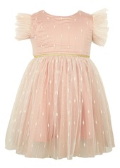 Popatu Flutter Sleeve Dress in Dusty Pink at Nordstrom
