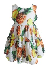 Popatu Little Girls Pineapple Dress