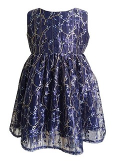 Popatu Floral Lace Overlay Dress