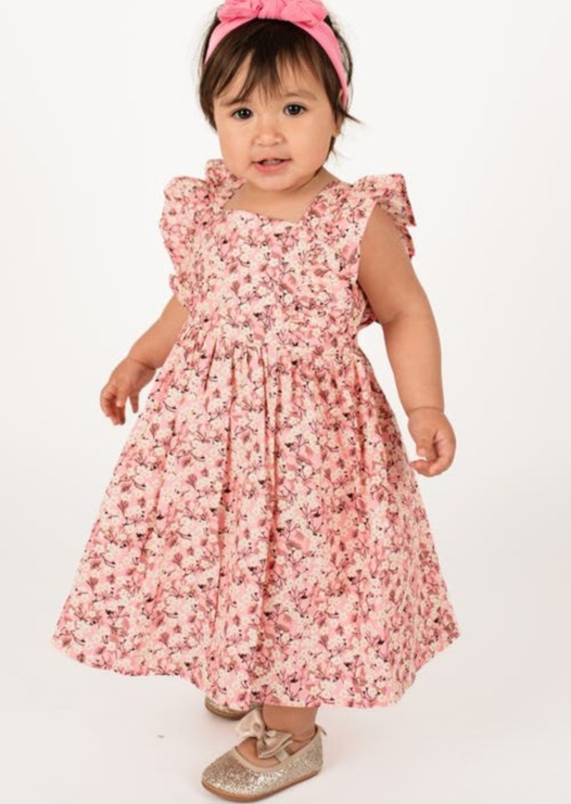 Popatu Kids' Floral Pinafore Dress
