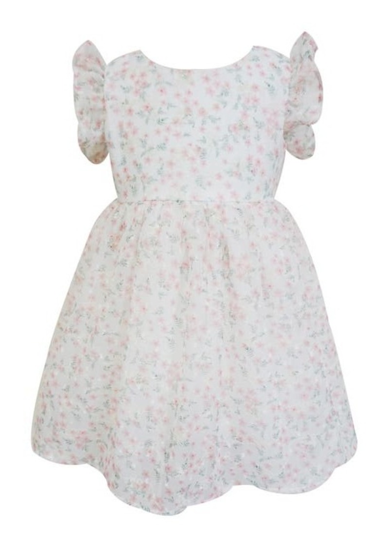 Popatu Kids' Floral Ruffle Party Dress