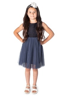 Popatu Kids' Tweed & Tulle Dress