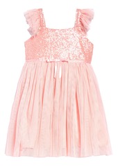 Popatu Sequin Bodice Tulle Dress (Toddler Girl, Little Girl, & Big Girl)
