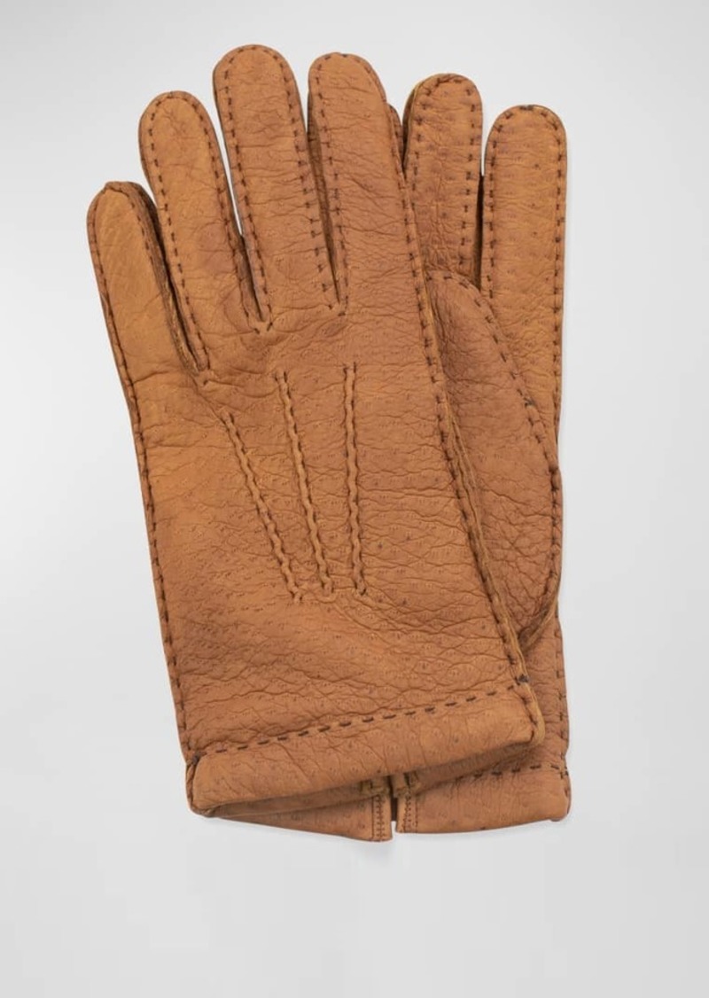 Portolano Men's Peccary Leather Gloves