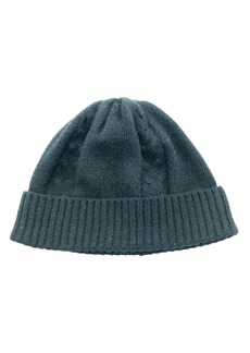Portolano Cable Knit Cuff Beanie in Black at Nordstrom Rack