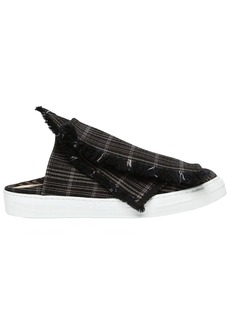 Ports 1961 20mm Layered Check Canvas Mule Sneakers
