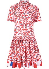 Ports 1961 abstract-print mini shirt dress