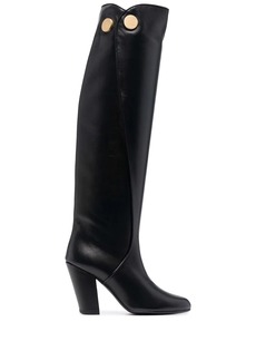Ports 1961 button-embossed knee-high boots