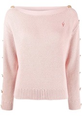 Ports 1961 buttoned boat-neck jumper