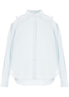 Ports 1961 cold-shoulder cotton shirt