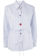 Ports 1961 multi-button pinstriped shirt