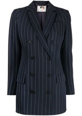 Ports 1961 stripe-print double-breasted blazer