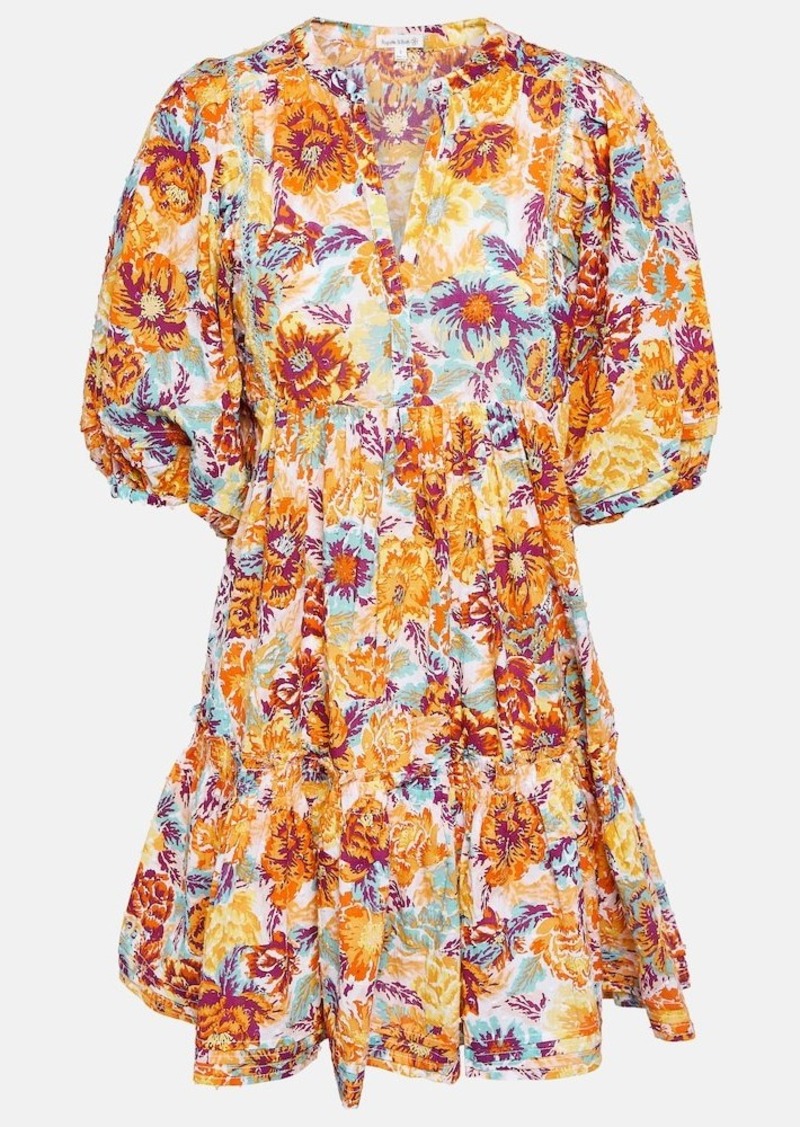 Poupette St Barth Aria floral cotton minidress