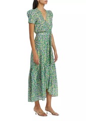 Poupette St Barth Baba Cotton Wrap Midi-Dress