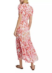 Poupette St Barth Baba Floral Wrap Midi Dress