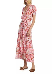 Poupette St Barth Baba Floral Wrap Midi Dress