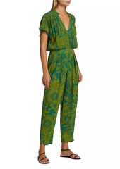 Poupette St Barth Becky Palm Tapered Jumpsuit