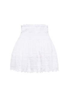 Poupette St Barth Galia cotton miniskirt