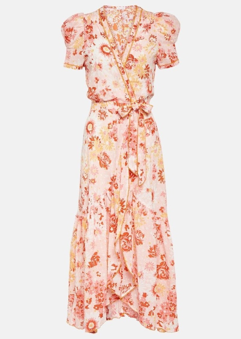 Poupette St Barth Baba floral cotton wrap dress