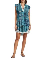 Poupette St Barth Sasha Floral Mini Dress