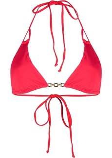 PQ Swim chain-detail triangle bikini top