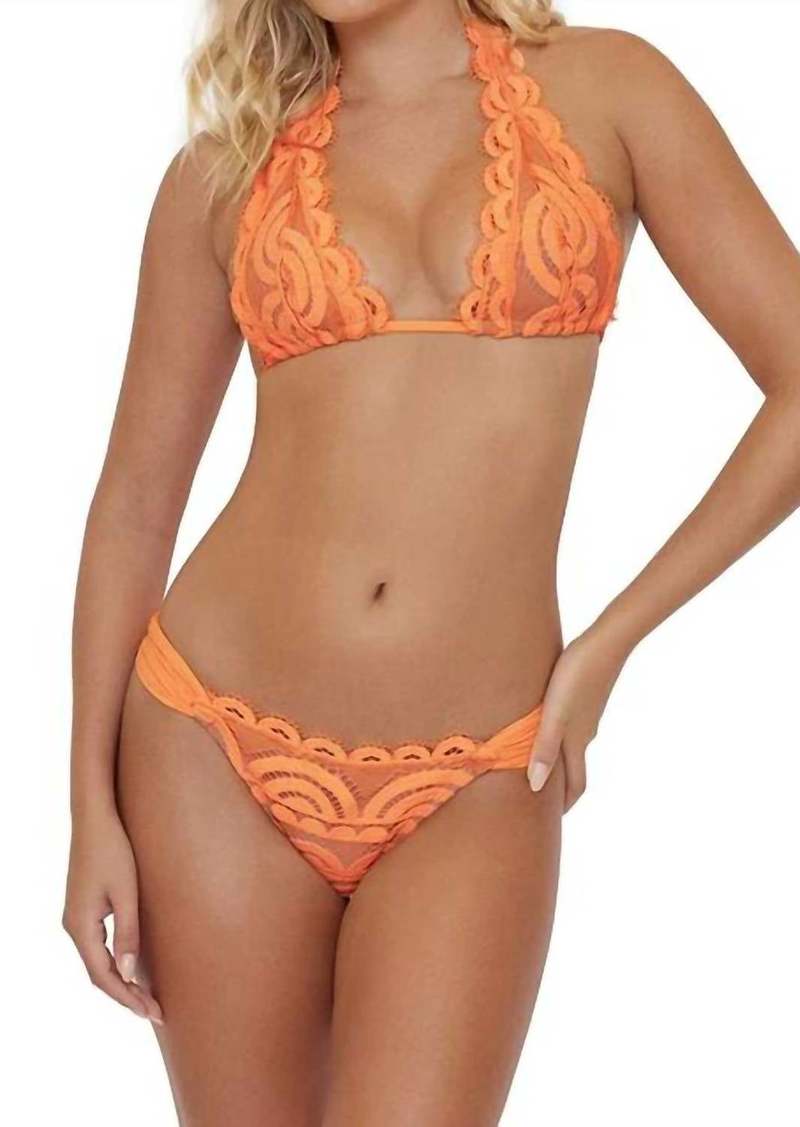 PQ Swim Orc Lace Fanned Teeny Bottom In Orange