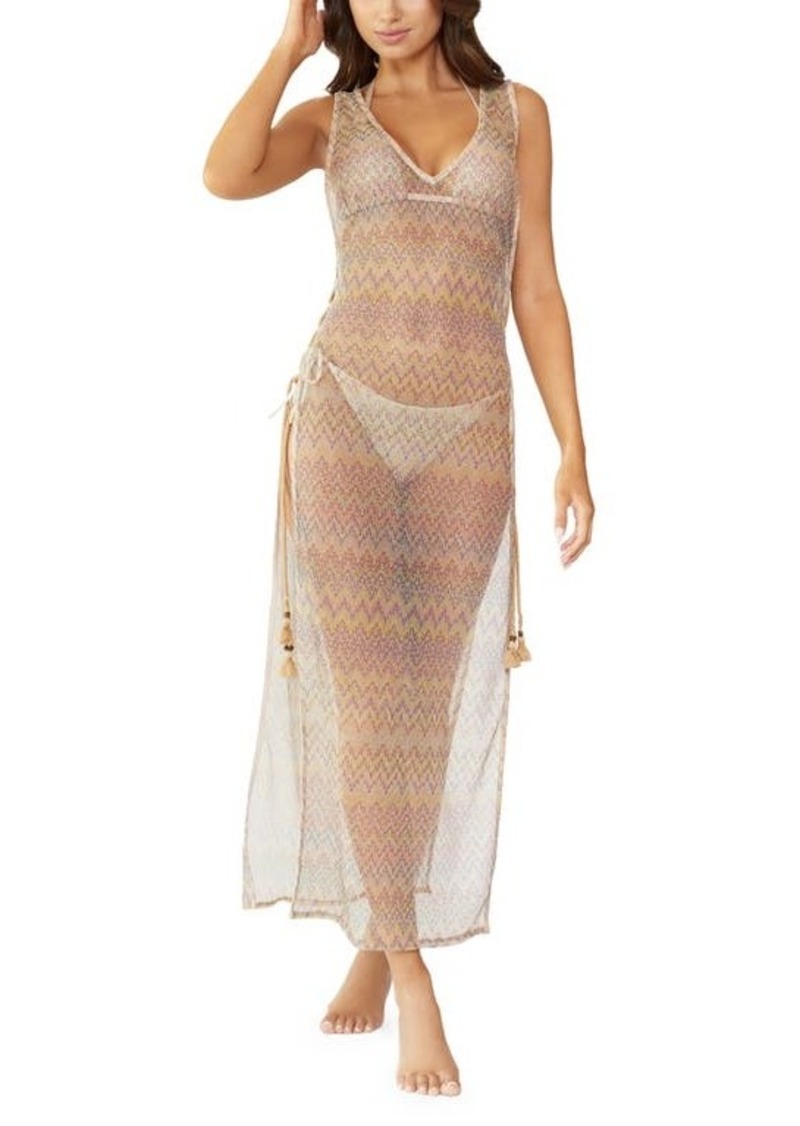 PQ SWIM Joy Lace Metallic Tassel Cover-Up Dress