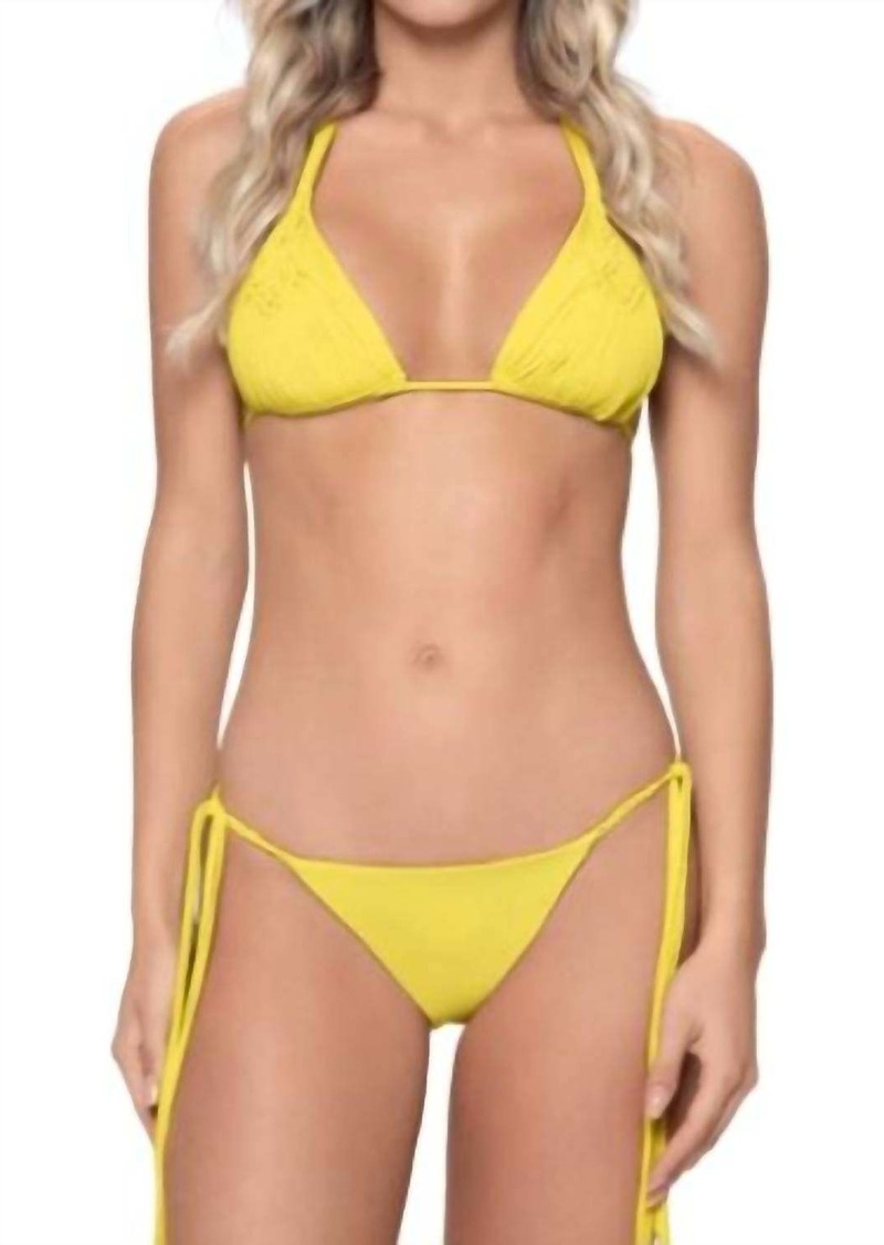 PQ Swim Sunshine Mila Tie Teeny In Yellow