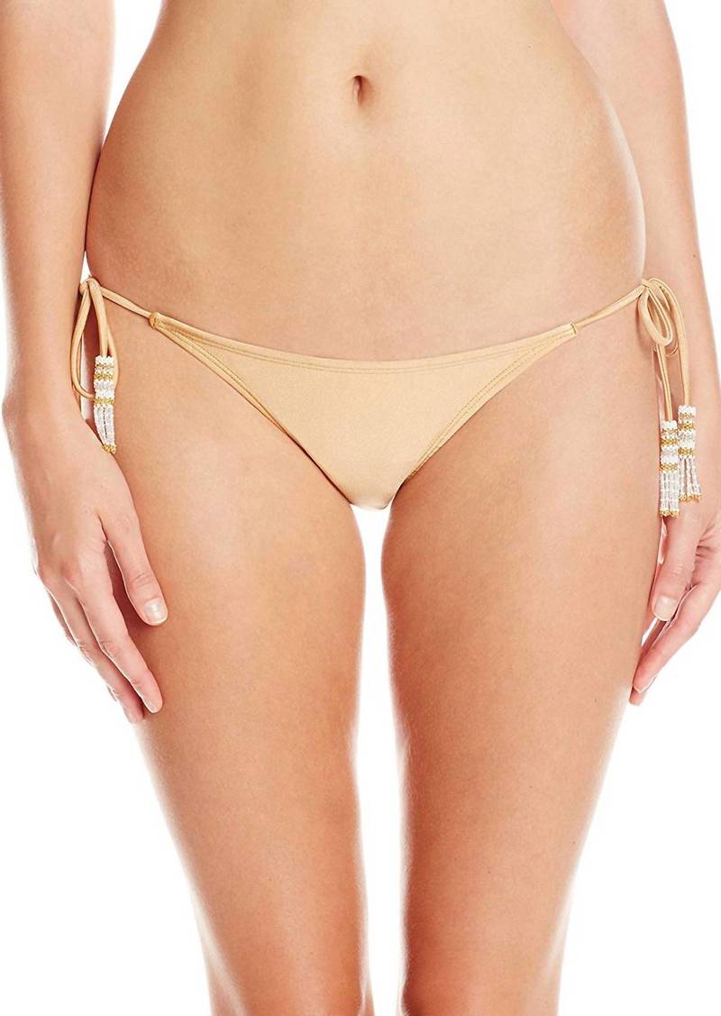 PQ Swim Women's Adjustable Tie Strap Teeny Bikini Bottom Swimsuit In Lux